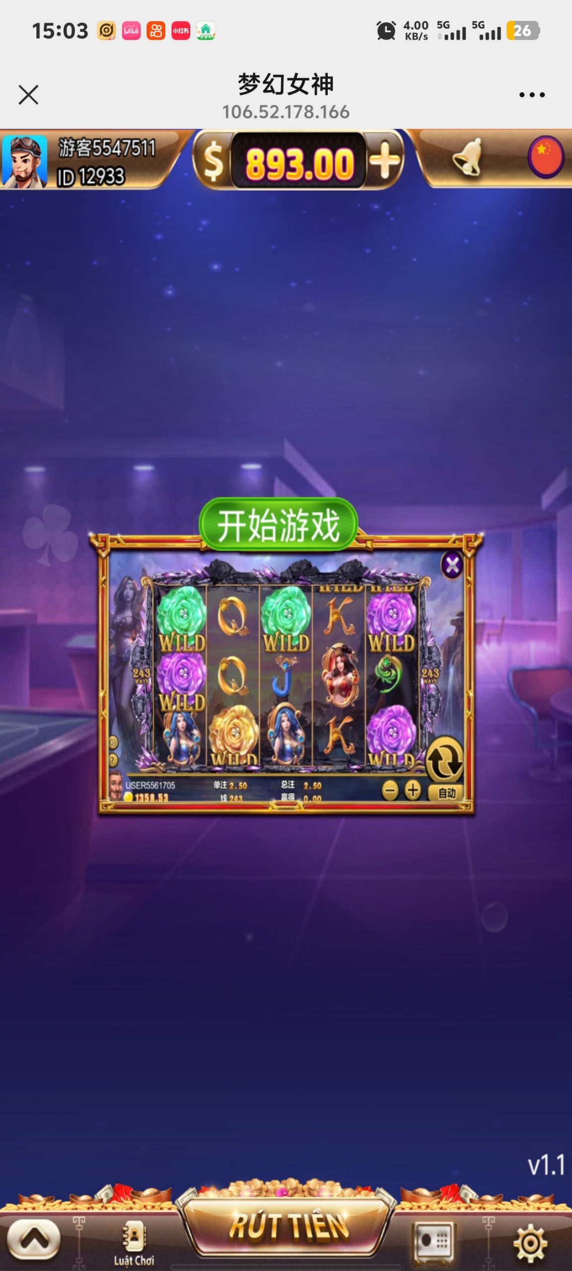 H5梦幻女神，对接代收付，注册登录-夜阑源码网